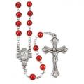  GENUINE GEM STONE RED AGATE BEADS HANDCRAFTED ROSARY 